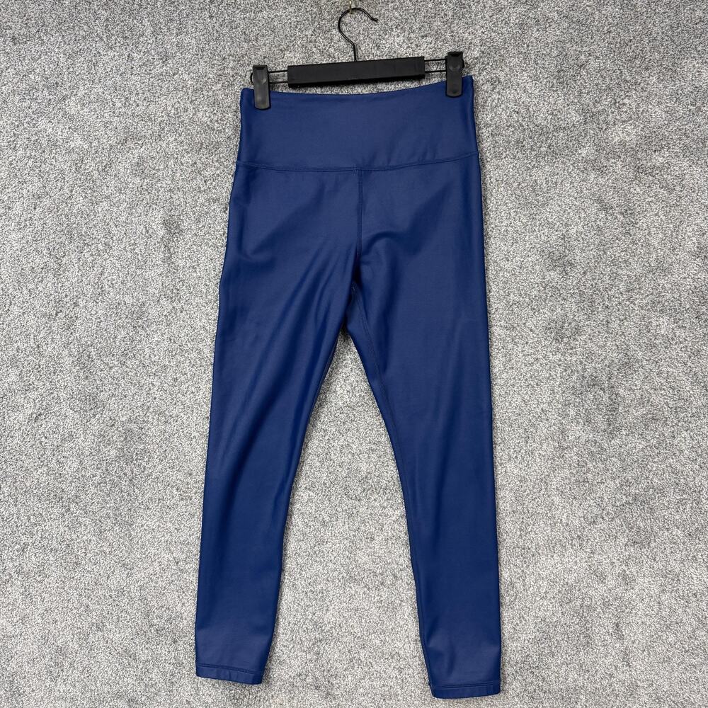 Zyia Active Leggings Womens 6-8 26x24 Blue Mid Rise Ankle Stretch Yoga Gym